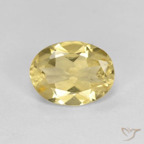 1.67ct 天然 浅金色 金绿柱石, 椭圆形, VS