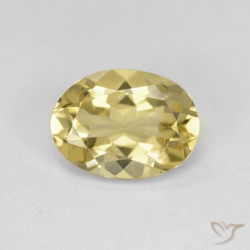 1.61ct 天然 浅金黄色 金绿柱石, 椭圆形, VVS