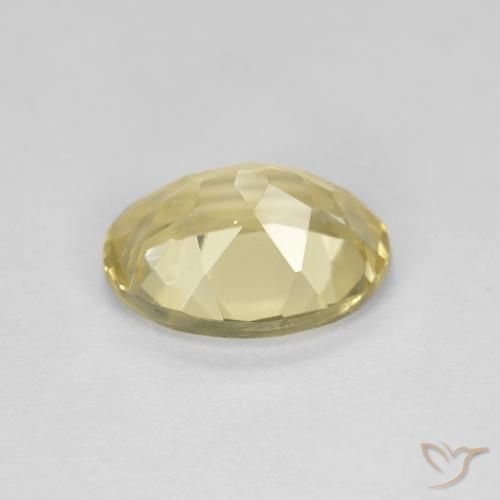 1.60克拉天然金色绿柱石，椭圆形，VVS