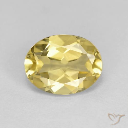 1.98ct 天然 淡黄色 金绿柱石, 椭圆形, VVS