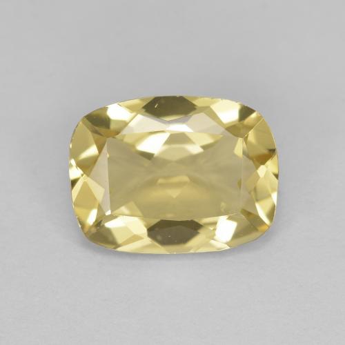 1.54克拉天然黄色金绿柱石，垫形剪裁，9×6.8毫米，VVS