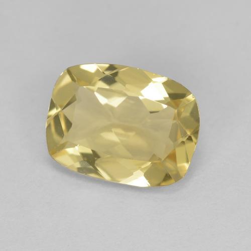 1.54克拉天然黄色金绿柱石，垫形剪裁，9×6.8毫米，VVS