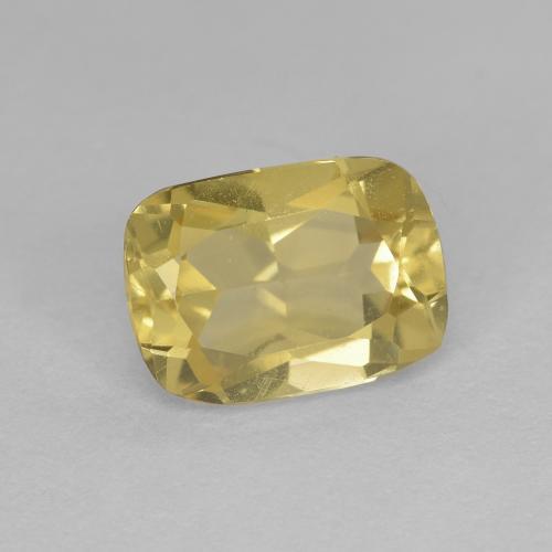 1.28克拉天然金色金绿柱石，垫形剪裁，7.9×5.7毫米，VVS