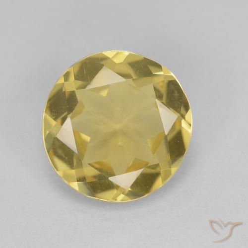 2.26ct 天然 金黄色 金绿柱石, 圆形的, VVS