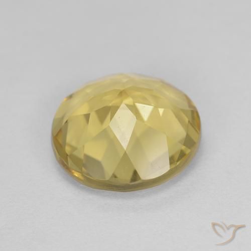 2.26克拉天然金色绿柱石，圆形的，VVS