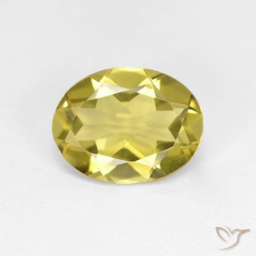 1.55ct 天然 中黄色 金绿柱石, 椭圆形, VVS-VS