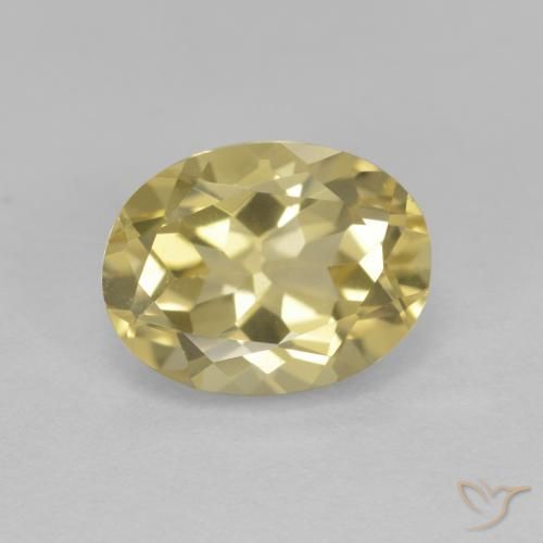 1.93ct 天然 淡黄色 金绿柱石, 椭圆形, VVS-VS