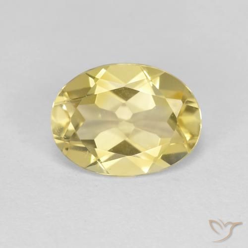 1.52ct 天然 中浅黄色 金绿柱石, 椭圆形, VS