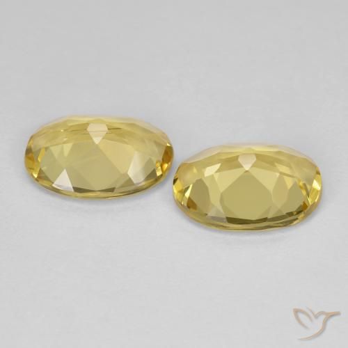 2.98克拉天然金色绿柱石，椭圆形，VVS-VS