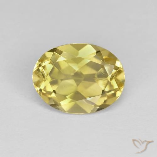 1.25ct 天然 浅金黄色 金绿柱石, 椭圆形, VS
