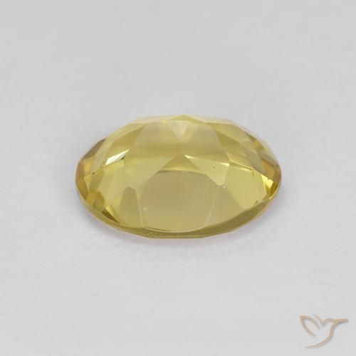 1.25克拉天然金色绿柱石，椭圆形，VS