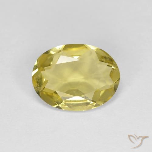 1.07ct 天然 浅金黄色 金绿柱石, 椭圆形, VS