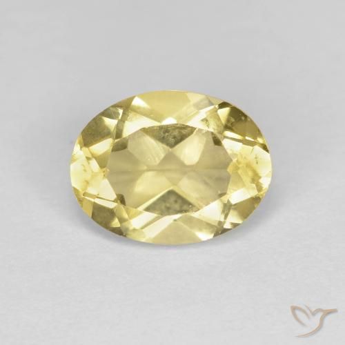 1.38ct 天然 浅土黄色 金绿柱石, 椭圆形, VS