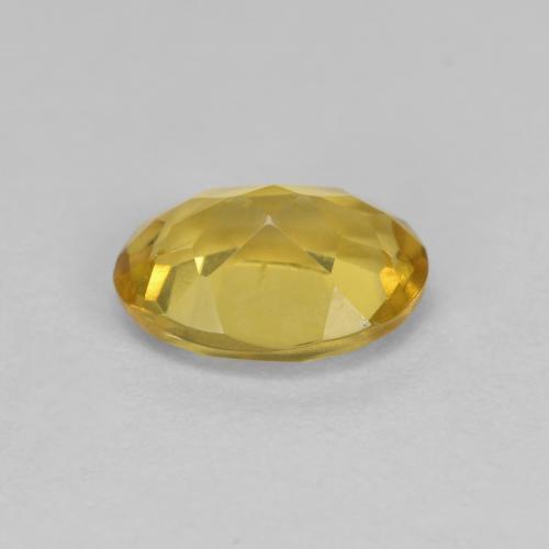 1.10克拉天然黄色金绿柱石，椭圆形切割，8×6毫米，VS