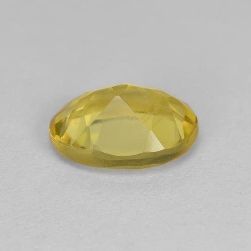 1.21克拉天然黄色金绿柱石，椭圆形切割，8.2×6毫米，VS