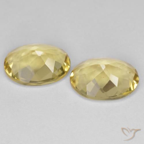3.95克拉天然金色绿柱石，椭圆形，VVS