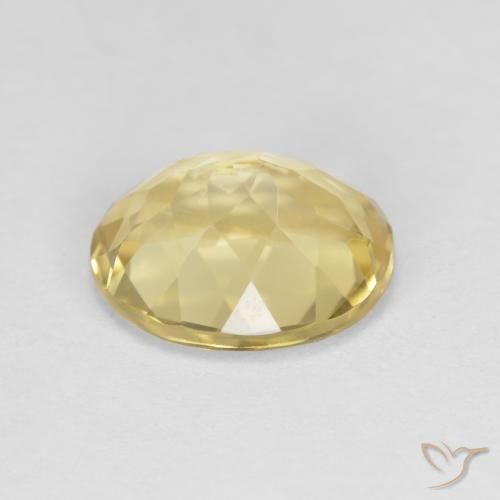 2.76克拉天然金色绿柱石，椭圆形，VVS-VS