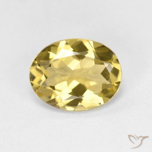 1.99ct 天然 淡黄色 金绿柱石, 椭圆形, VVS-VS