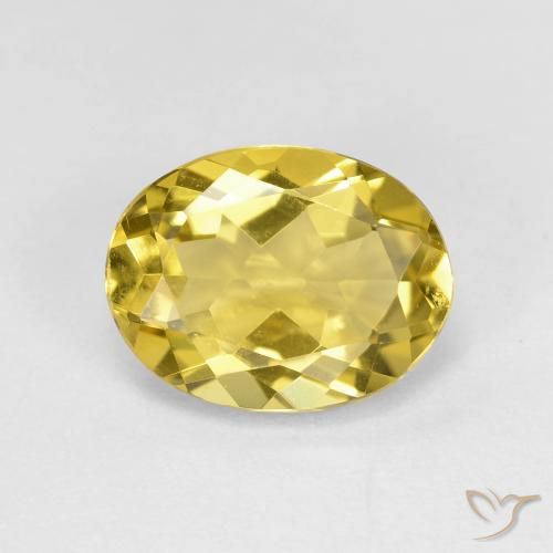 2.19ct 天然 淡黄色 金绿柱石, 椭圆形, VVS-VS