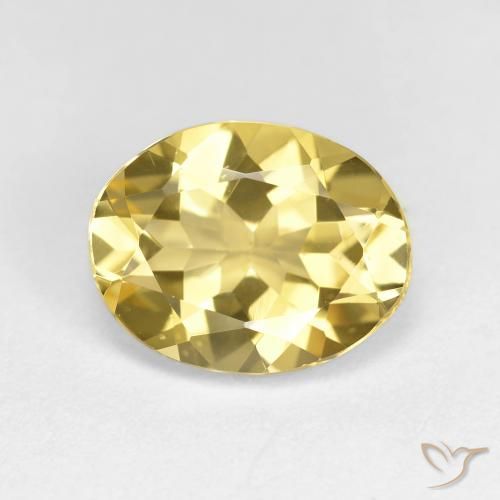 2.50ct 天然 淡黄色 金绿柱石, 椭圆形, VVS-VS