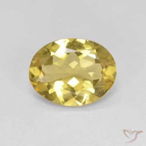 2.04ct 天然 金黄色 金绿柱石, 椭圆形, VS