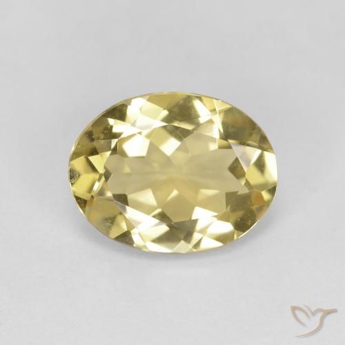 2.18ct 天然 浅金色 金绿柱石, 椭圆形, VS