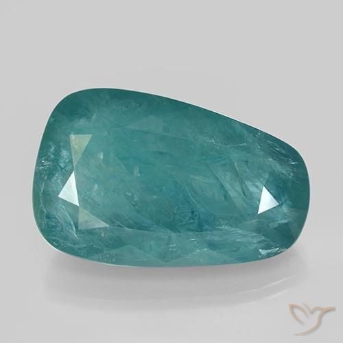 27.85ct 天然 深青色 花岗岩, 花式切割, SI