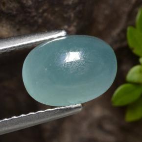 2.42克拉天然花岗岩，椭圆形，半透明