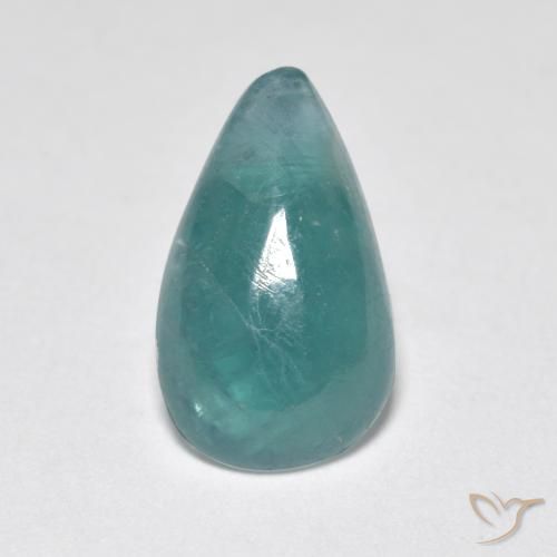2.43ct 天然 绿松石 花岗岩, 梨形, 半透明