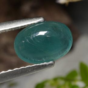 0.93克拉天然绿色格兰迪迪石，椭圆形切割，7.7×5.3毫米，半透明