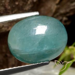 4.11克拉天然花岗岩，椭圆形，半透明