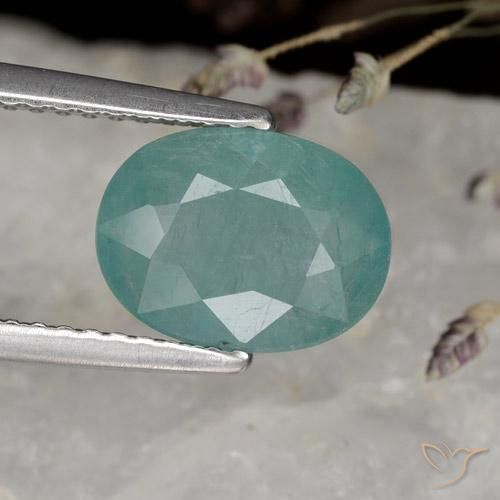 2.76ct 天然 电蓝调 花岗岩, 椭圆形, VS-SI
