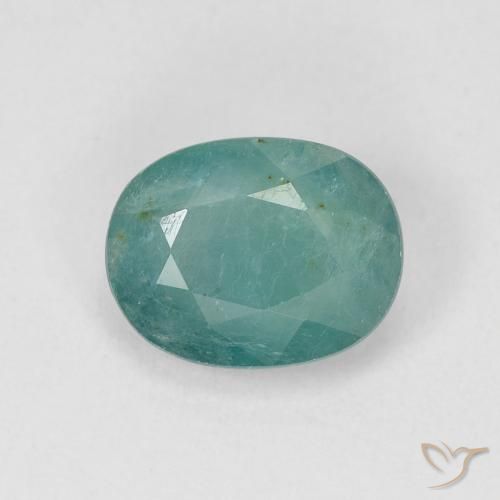 1.83ct 天然 蓝绿色 花岗岩, 椭圆形, VS-SI