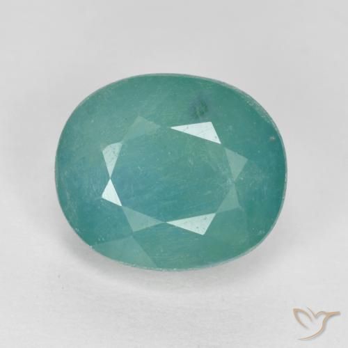 2.75ct 天然 海泡绿 花岗岩, 椭圆形, VS-SI