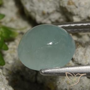 1.97克拉天然花岗岩，椭圆形，半透明