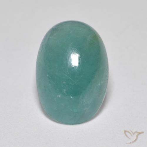 3.64ct 天然 中绿蓝 花岗岩, 椭圆形, 半透明