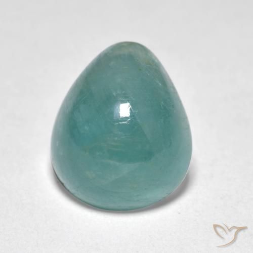 4.27ct 天然 绿松石 花岗岩, 梨形, 半透明