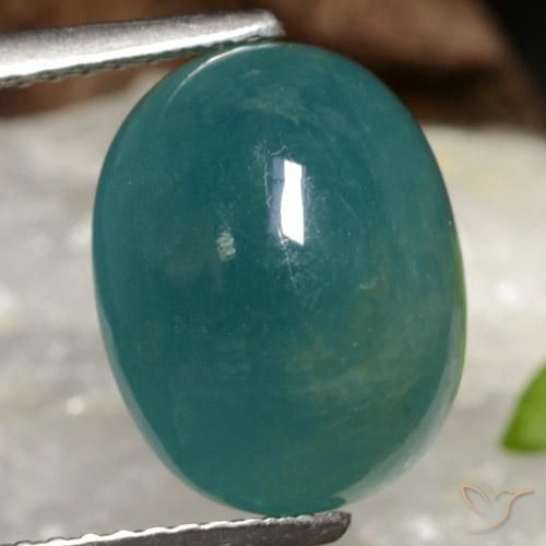 6.16ct 天然 绿松石 花岗岩, 椭圆形, 半透明
