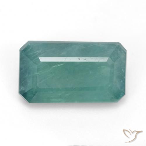 5.94ct 天然 绿松石 花岗岩, 祖母绿式切割, SI-I1