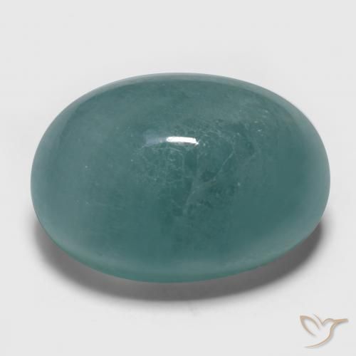 17.66ct 天然 绿松石 花岗岩, 椭圆形, 半透明