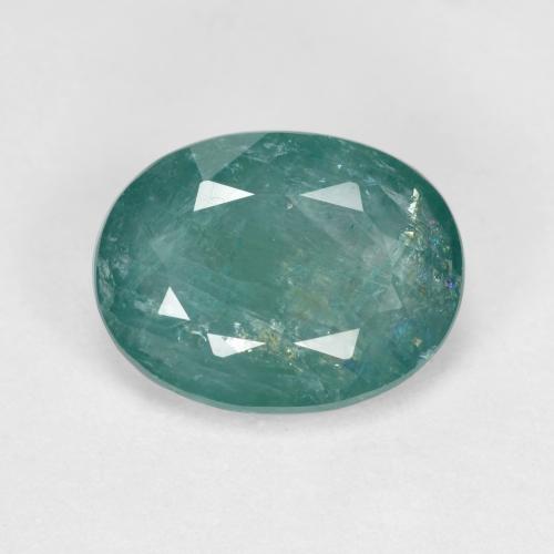 1.87克拉天然绿松石格兰迪迪石，椭圆形切割，9.5×7.3毫米，SI