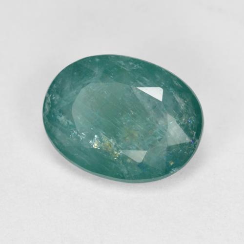 1.87克拉天然绿松石格兰迪迪石，椭圆形切割，9.5×7.3毫米，SI