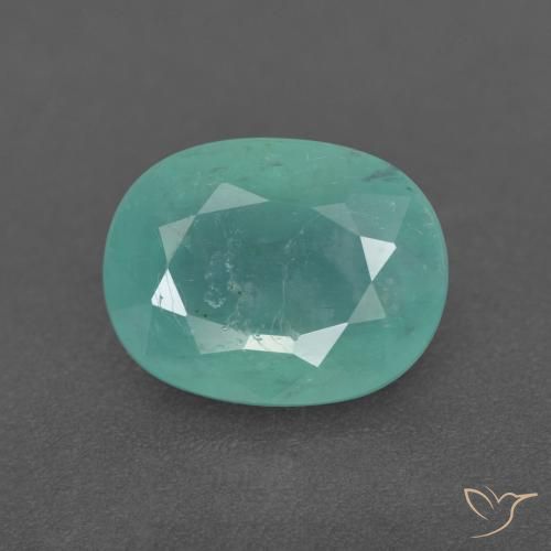 2.29ct 天然 海泡绿 花岗岩, 椭圆形, SI