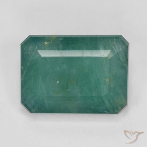 3.70ct 天然 蓝绿色 花岗岩, 祖母绿式切割, SI