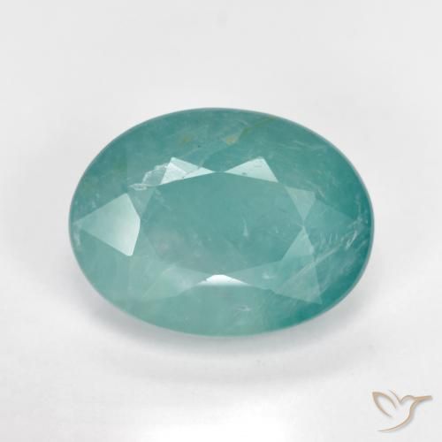 3.37ct 天然 蓝绿色 花岗岩, 椭圆形, SI-I1