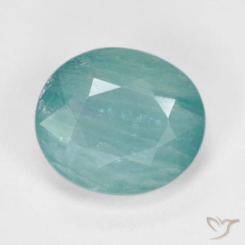 3.15ct 天然 海泡绿 花岗岩, 椭圆形, SI-I1