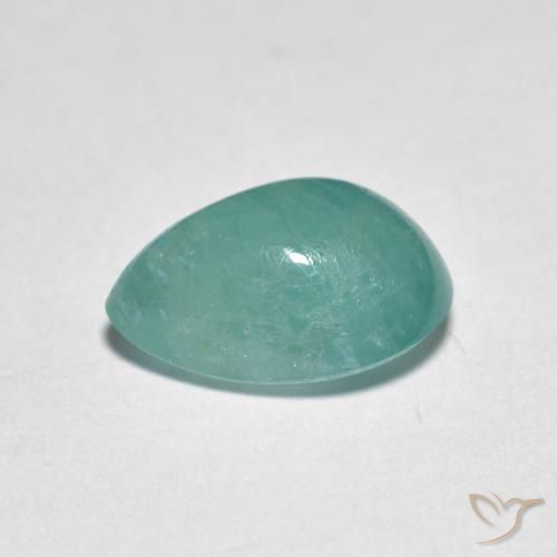 2.86克拉天然花岗岩，梨形，半透明