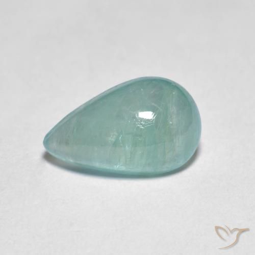 1.83ct 天然 电蓝 花岗岩, 梨形, 半透明