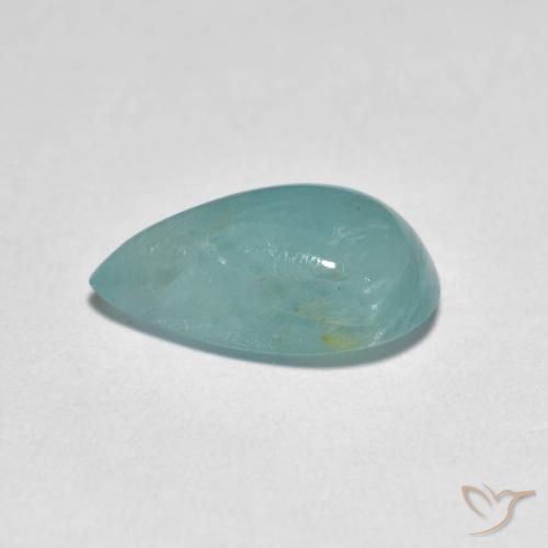 2.76克拉天然花岗岩，梨形，半透明