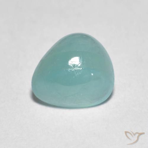 0.89ct 天然 电蓝 花岗岩, 梨形, 半透明
